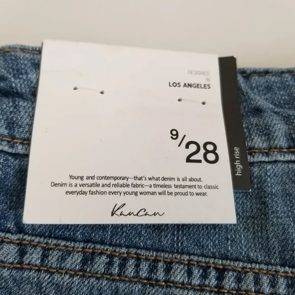 KanCan High Rise Denim Shorts 9/28 NWT - Picture 7 of 7